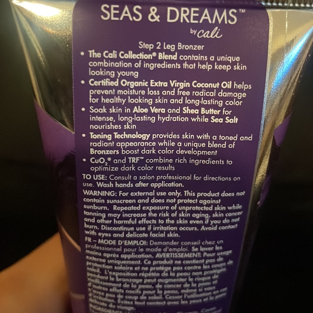 Brand New California Tan Seas & Dreams Leg + Rays & Waves Face Bronzing Lotion - Picture 4 of 10